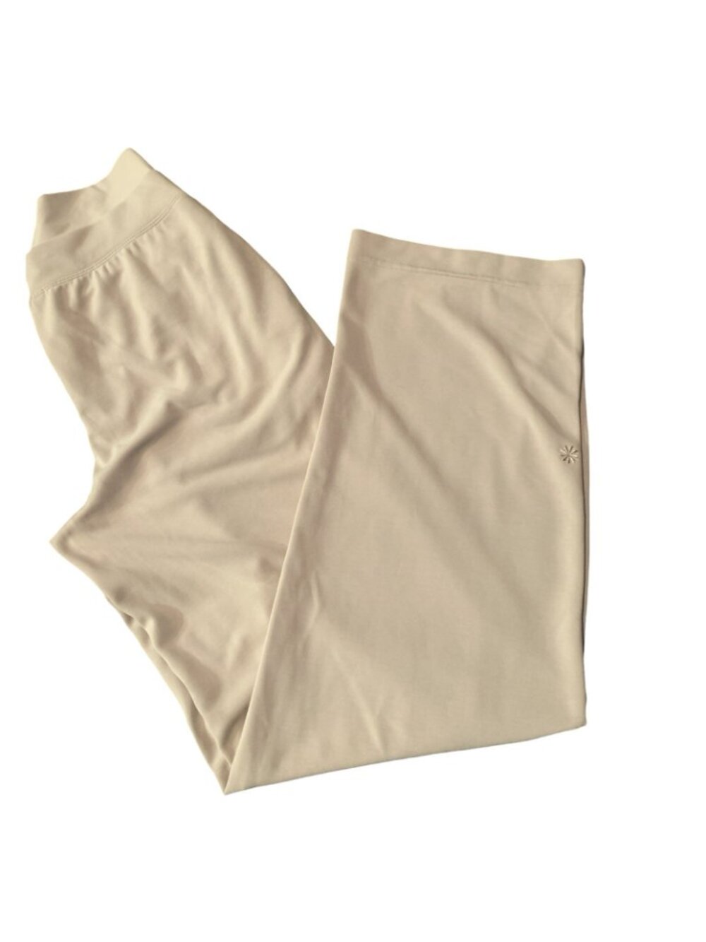 Athleta Seasoft Pants Women Sz Medium Tall. 30x33 Abalone Beige Workout Athletic - Picture 3 of 9